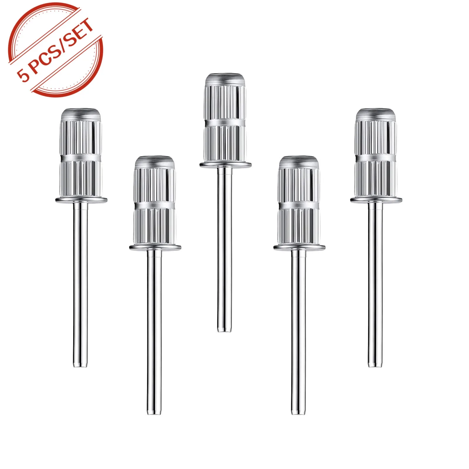 Top Trends: 5PCS Nail Drill Bits Set 3/32&quot; Shank Mandrel Bit For Sanding Bands Professional Manicure Tools For Acrylic Gel Polish Remove Shoppable Styles