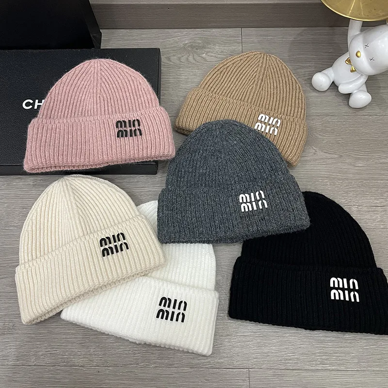 Top Trends: Top New Fashion Luxury Letter Beanies Men Women Warm Winter Brand Designer Outdoor Soft Hat Unisex Party Vintage Hip Hop Caps Shoppable Styles - Image 2