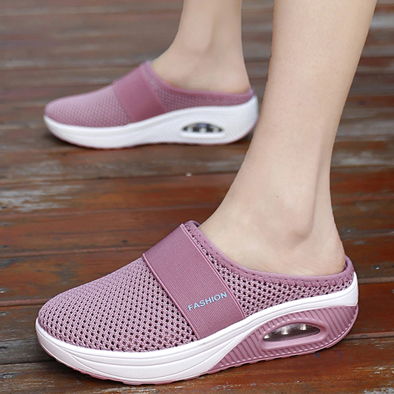 Top Trends: Women Sandals Fashion Wedges Platform Shoes Female Slides Women&#039;s Slippers Breathable Mesh Lightweight Ladies Footwear Shoppable Styles