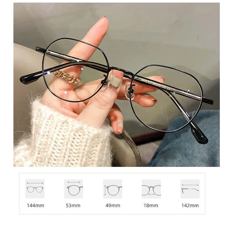 Top Trends: Luxury Myopia Glasses Classic Vintage Anti-blue Light Eyeglasses Women Men Minus Diopter Eyewear Prescription With 0 -0.5To -6.0 Shoppable Styles - Image 6