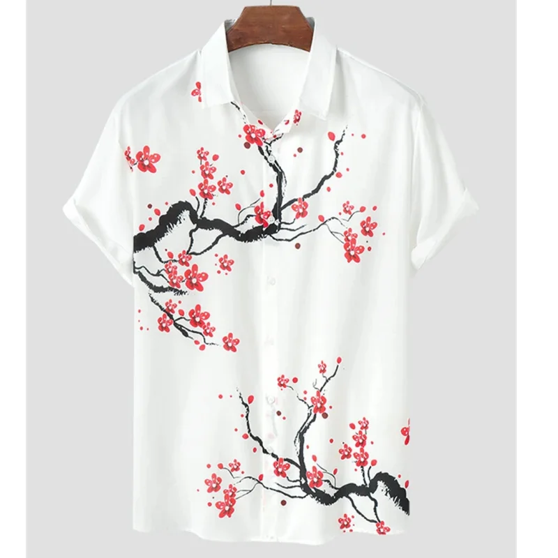 Top Trends: 2023 Hot Sell Flower Shirt Hawaiian-Shirt Men Clothes Loose Breathable Men’S Clothing Summer Male Top Street Casual Short Sleeve Shoppable Styles