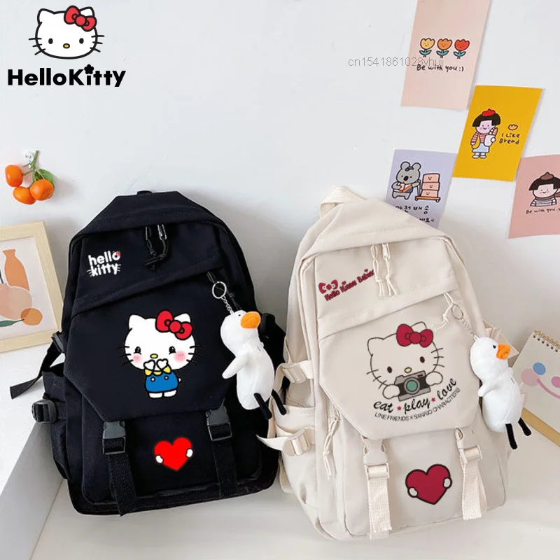 Top Trends: Sanrio Cute Bags Y2k Hello Kitty Backpack Aesthetic Mochila School Bag Adult Large Capacity Travel Messenger Shoulder Bag Female Shoppable Styles