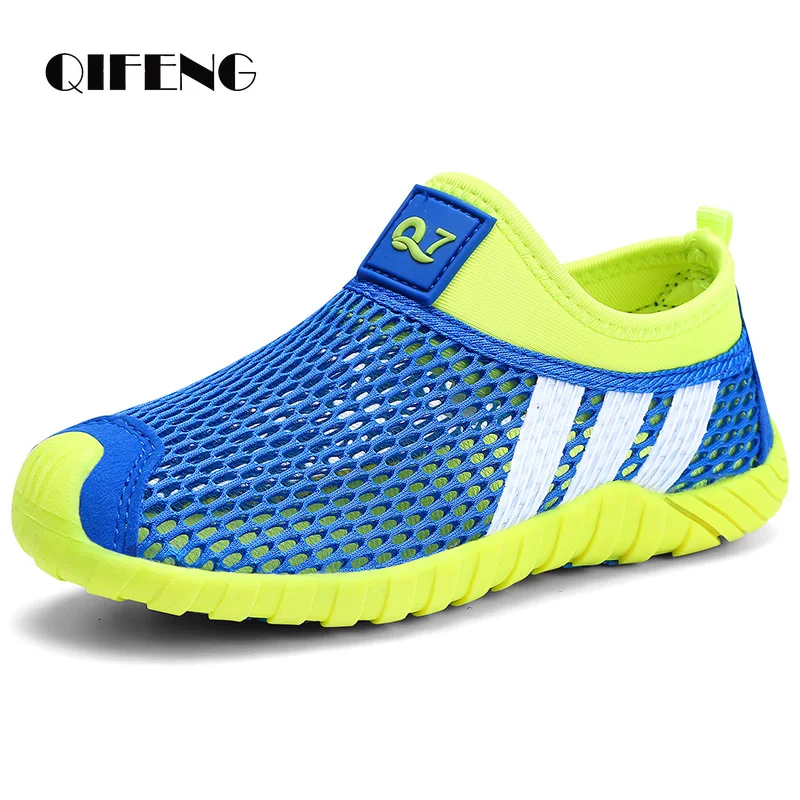 Top Trends: Summer Boys Soft Net Sport Shoes Fashion Light Mesh Sneakers Kids Children Casual Shoes Autumn Tenis Footwear Breathable Slip On Shoppable Styles