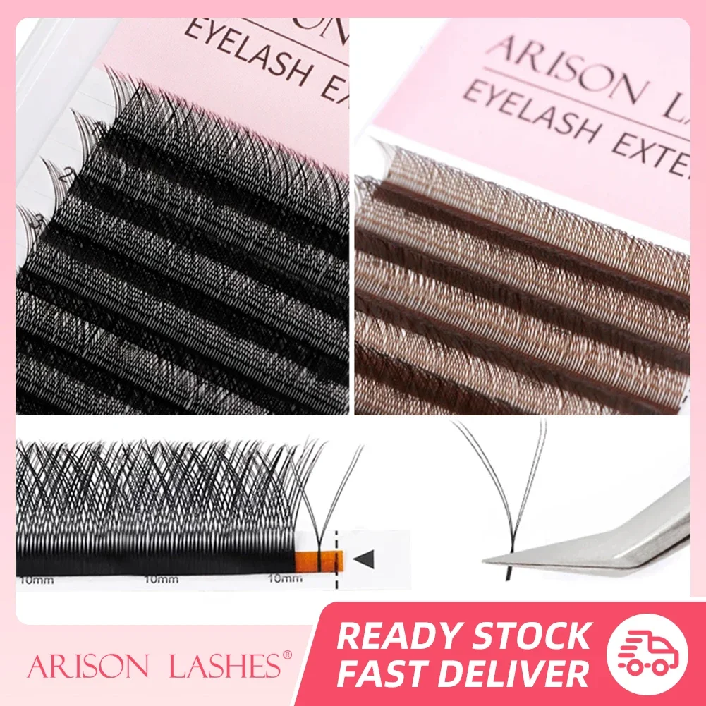 Top Trends: ARISON YY Lashes Black Brown Soft Invividual Eyelashes Y Shape Volume Eyelash Extension Double Tip Eye Lash Cilios YY Wholesale Shoppable Styles