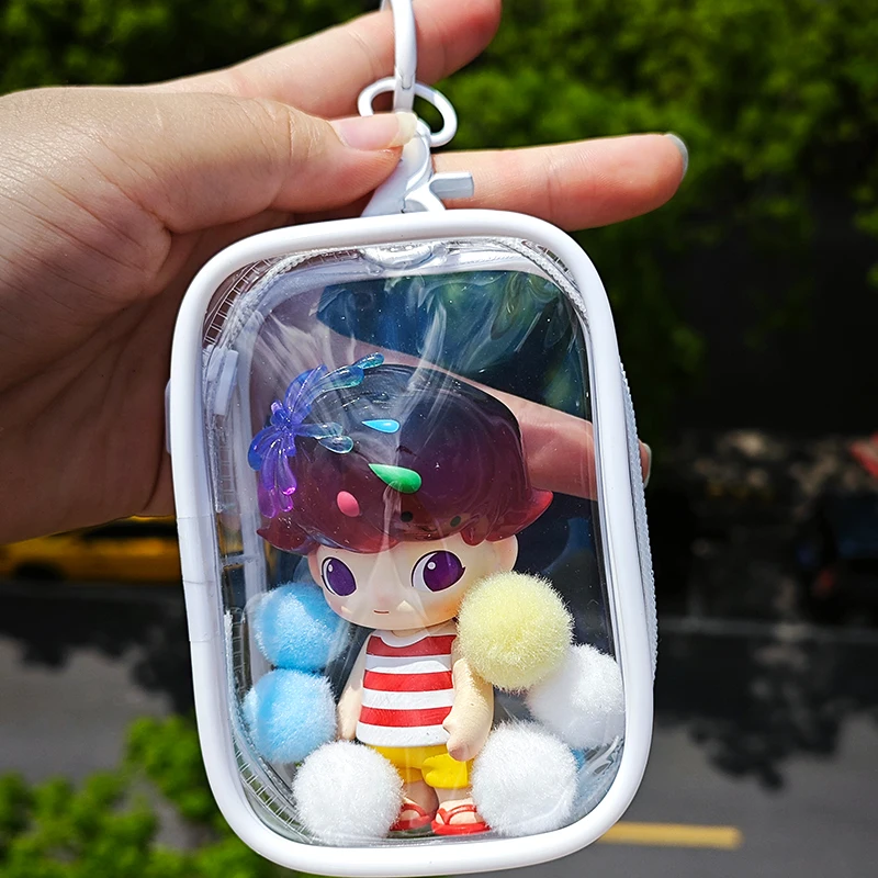 Top Trends: Clear Outdoor Bag Mini Transparent Storage Pouch Girl Shopping Protector Case For Small Little Nendroid Figure Plushy AC Toys Shoppable Styles