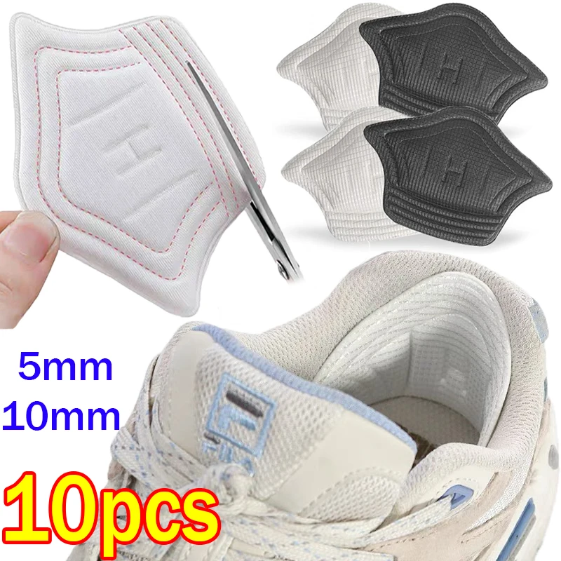 Top Trends: 2 / 10pcs Women's Heel Back Stickers Sports Antiwear Insoles Adjustable Size Pain Relief Shoe Pads Feet Care Cushions Protector Shoppable Styles