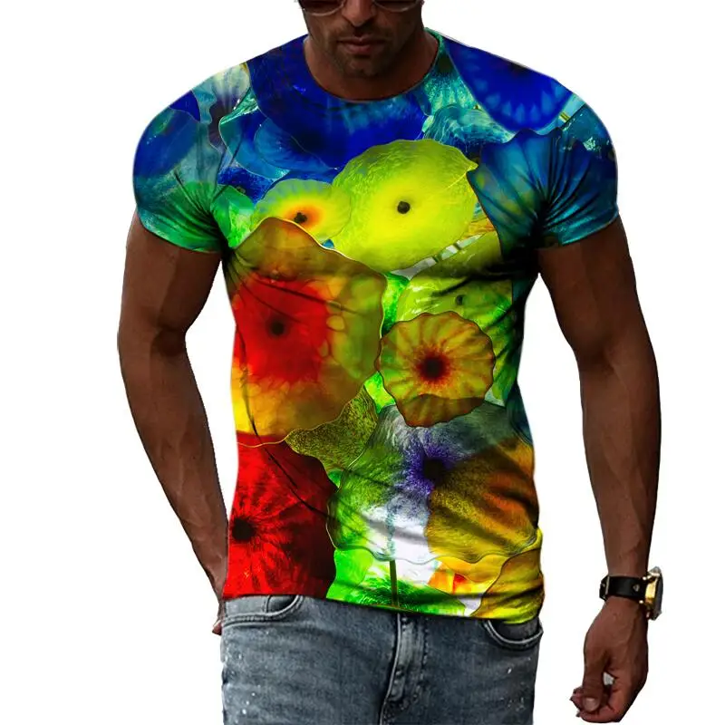 Top Trends: Summer Fashion Abstract Multidimensional Graphic T Shirts For Men Casual 3D Print Harajuku Personality Round Neck Short Sleeve Shoppable Styles - Image 5