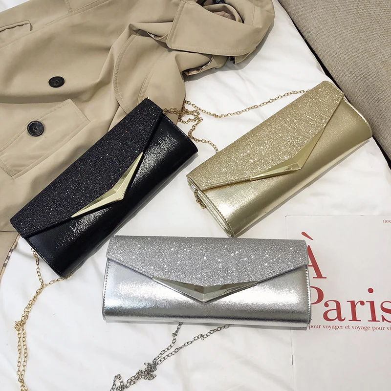 Top Trends: Women's Handbag Luxury Shiny Flap Clutch Bag Metal Decor Purses Evening Party Elegant Glitter Hand Bag Mini Square Packet Shoppable Styles