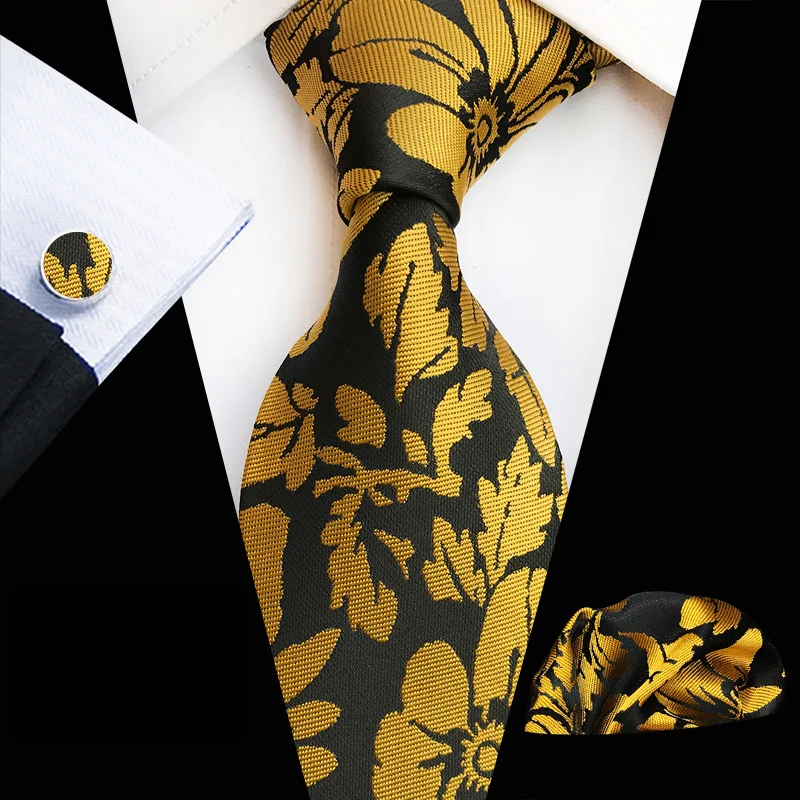 Top Trends: HUISHI Business Solid 100% Silk Men's Tie NeckTie Set 8cm Ties Men Formal Luxury Wedding High Quality Gravata Suit Accessories Shoppable Styles - Image 4