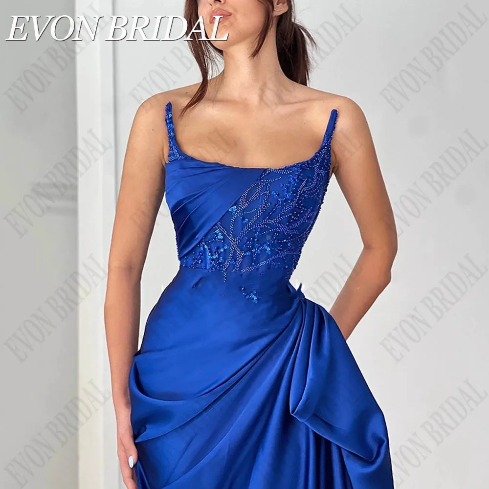 Top Trends: EVON BRIDAL Formal Mermaid Evening Gown Sleeveless Satin Prom Dress Split Sequines Beadings Party Vestidos De Fiesta Custom Made Shoppable Styles - Image 2