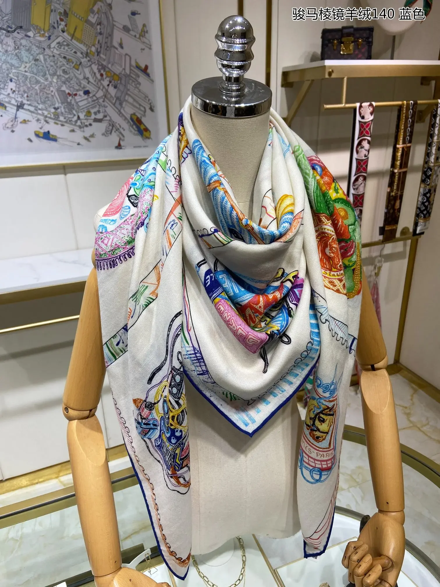 Top Trends: H Brand Luxury Cashmere Women Winter Scarves Winter Fashion Silk Cashmere Wraps 30% Silk 70% Cashmere Lady Shawl In 140*140 Shoppable Styles