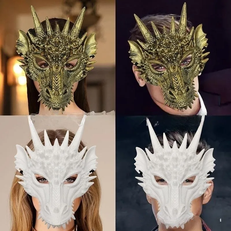 Top Trends: Horror Legend Organism Plastic Mask Cosplay Animal Dragon Full Face Fashion Headgear Halloween Masquerade Party Costume Prop Shoppable Styles - Image 2