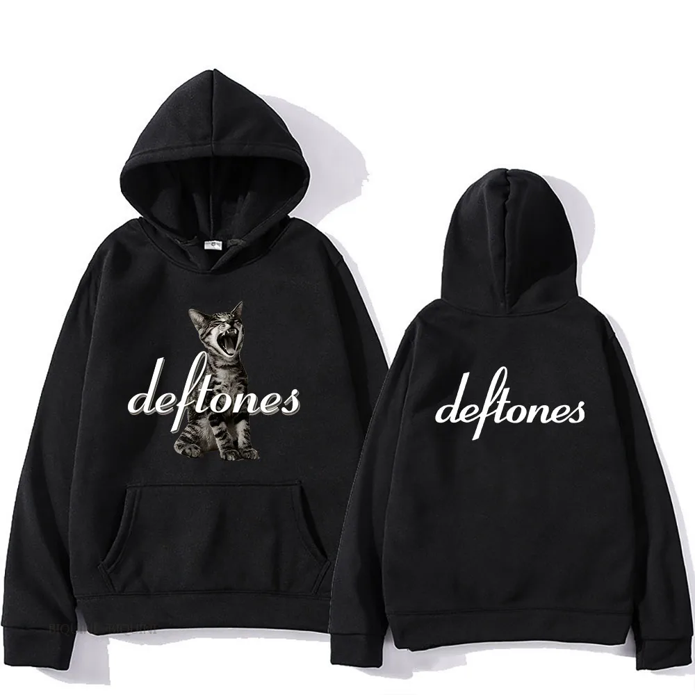 Top Trends: Deftones Around The Fur Tour Band Hoodie Punk Retro Pullover Hip Hop Band Hooded Unisex Street Casual Long Sleeve Hoodie New Shoppable Styles