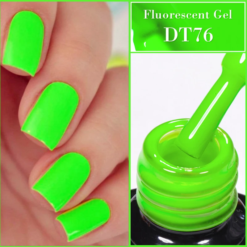 Top Trends: MEET ACROSS 7ml Yellow Red Green Fluorescent Gel Nail Polish Neon Luminous Gel Vernis Semi Permanent Nail Art UV LED Gel Varnish Shoppable Styles - Image 3