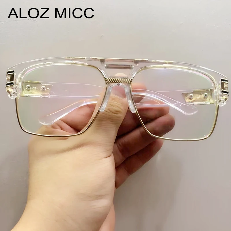 Top Trends: Luxury Brand Square Glasses Frame New Women Men Fashion Oversize Clear Lens Anti Blue Light Eyeglasses Frames Optics Frames Shoppable Styles