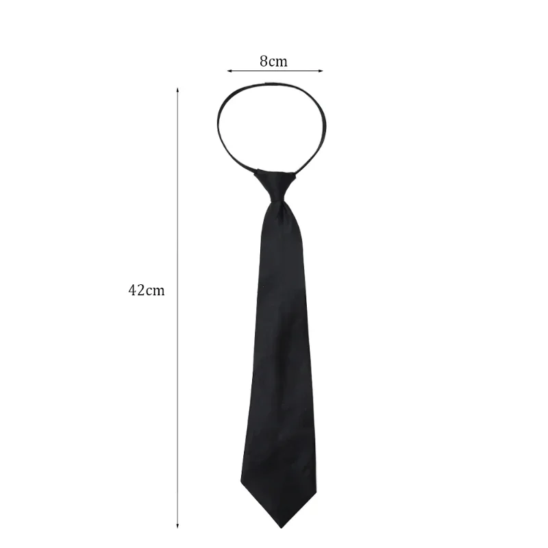 Top Trends: 2 / 1pcs Black Unisex Zipper Ties Retro Silky Narrow Neck Tie Slim Smooth Women Bow Tie Korean Simple Elegant All-match Trendy Tie Shoppable Styles - Image 6