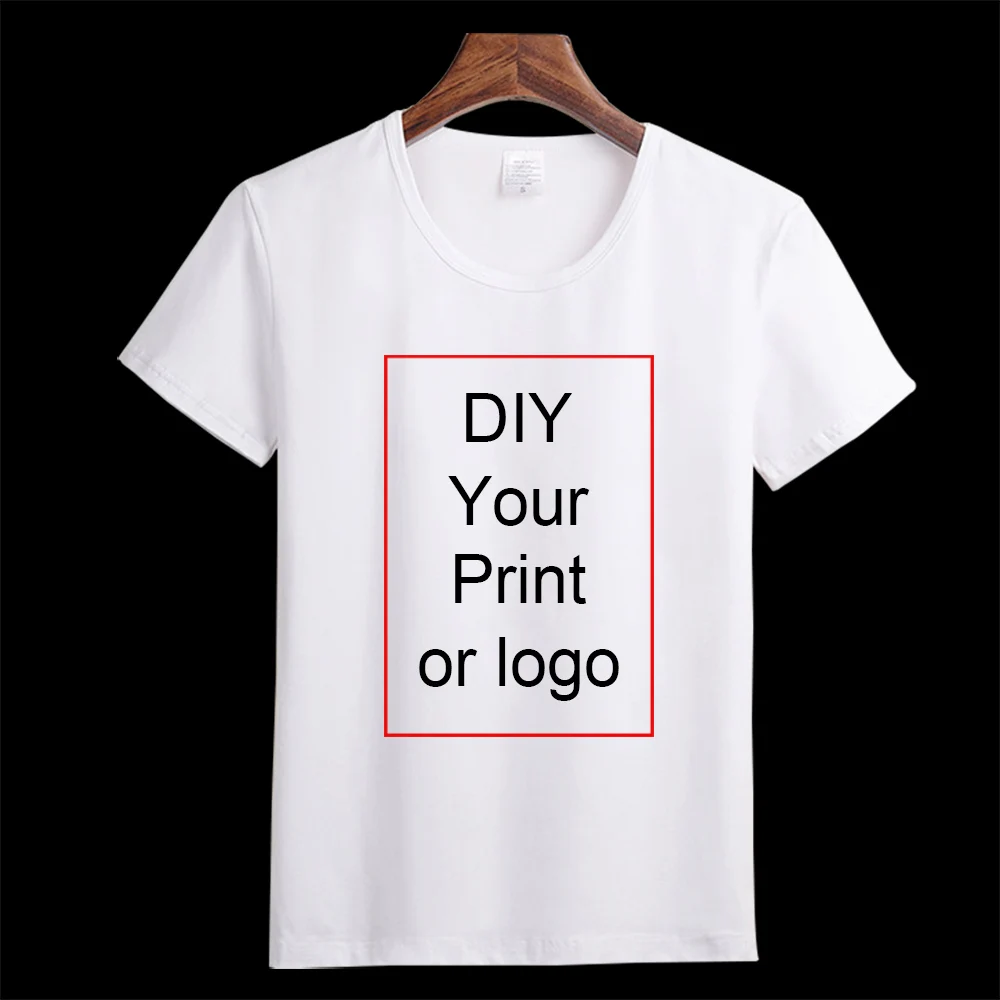 Top Trends: Customized Printed Fashion Cotton T Shirt Man Women Top DIY Your Like Photo Or Logo White Children T-shirt Custom Top Tshirt Shoppable Styles