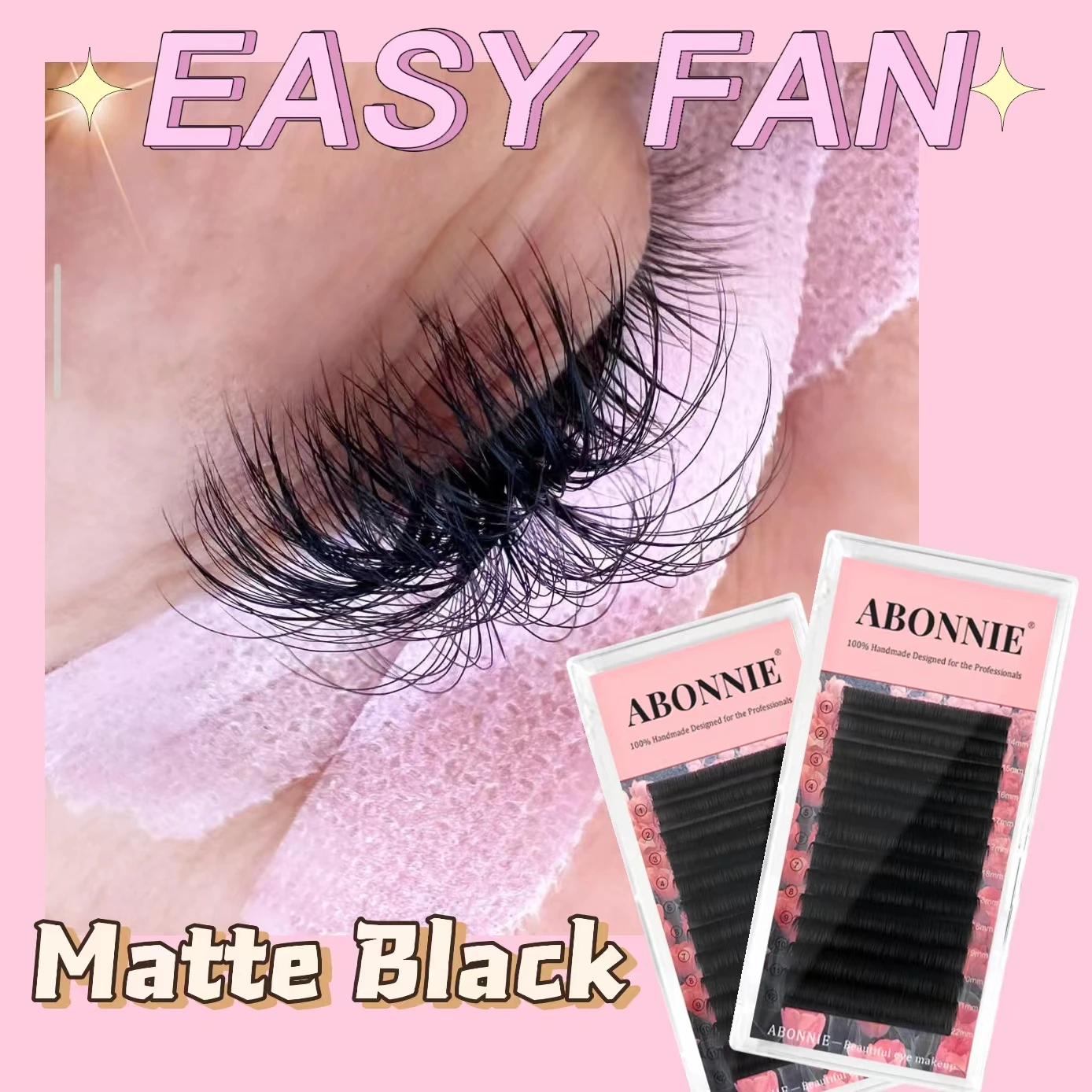 Top Trends: Abonnie Auto Fanning Lashes Extensions Easy Fan Eyelashes False Cilia All Size Eyelash Mega Volume Lash Tray 0.03 D Curl Cilios Shoppable Styles