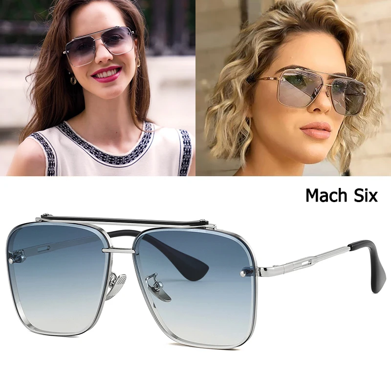 Top Trends: JackJad 2022 Fashion Classic Mach Six Style Gradient Sunglasses Cool Men Vintage Brand Design Sun Glasses Oculos De Sol 2A102 Shoppable Styles