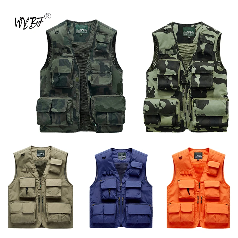 Top Trends: Autumn Men's Vest Multi-Pocket Thin Trend Mesh Breathable Detachable Waistcoat Outdoor Mountaineering Fishing Casual Vest Male Shoppable Styles