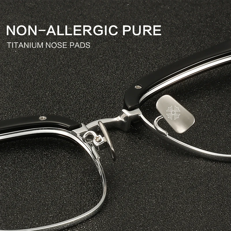 Top Trends: QONOIC Pure Titanium Glasses Frame Men Square EyewFrames Square Myopia Prescription Eyeglasses Frames 2023 New Full Optical Eyew Shoppable Styles - Image 3