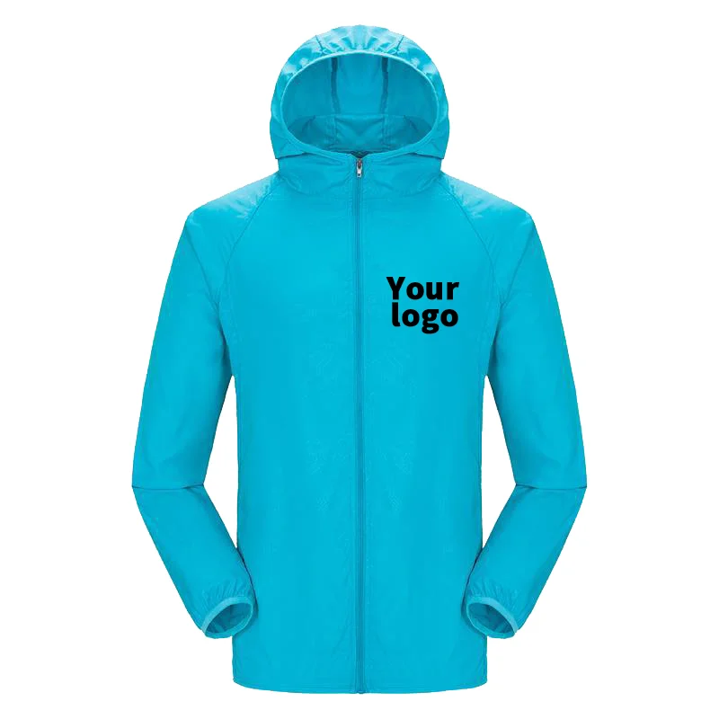 Top Trends: Custom Your Logo Men Women Jacket Hooded Windbreaker Waterproof Solid Coat 2023 Summer New Casual Tactics Outwear Shoppable Styles - Image 2