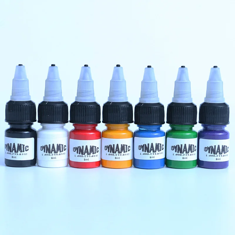 Top Trends: 7Color / set 8ml / bottle Tattoo Ink Professional For Body Art Natural Plant Micropigmentation Pigment Permanent Makeup Colour Set Shoppable Styles