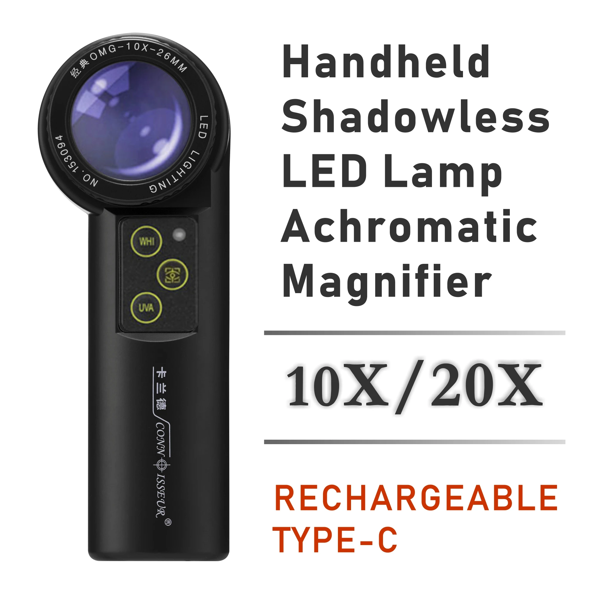 Top Trends: OMG 10X 20X Shadowless LED Handheld Magnifier Achromatic Loupe Antique Diamond Gemstone Jewelry Watch Identification Instruments Shoppable Styles