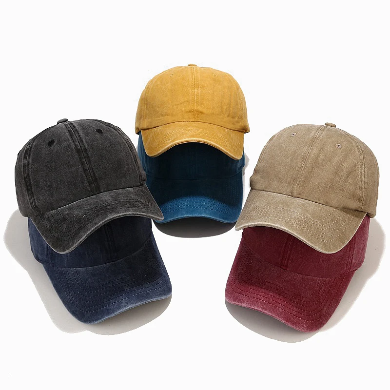 Top Trends: 2022 New Spring Summer Cap Washed Cotton Baseball Cap Men Women Casual Adjustable Outdoor Trucker Hat Snapback Casquette Shoppable Styles