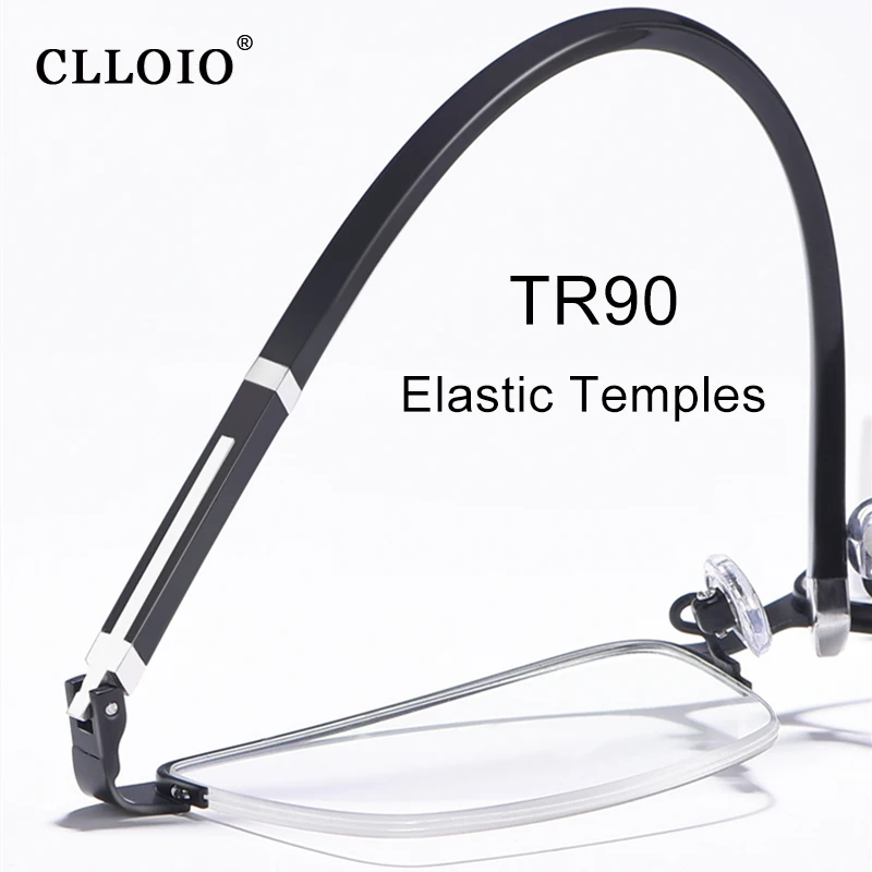 Top Trends: CLLOIO Photochromic Reading Glasses Men Progressive Multifocal Anti Blue Light Reading Glasses TR90 Hyperopia Presbyopia Glasses Shoppable Styles - Image 4