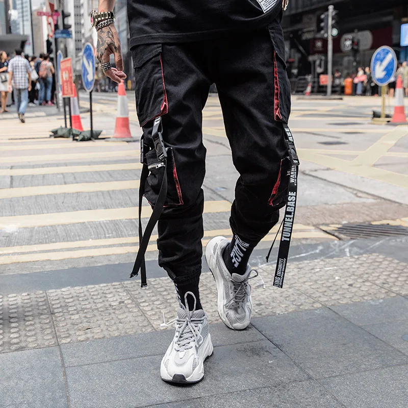 Top Trends: Prowow New Summer Black Hip Hop Cargo Pants Men Streetwear Cotton Joggers Fashion Sweatpants Casual Harem Trousers Shoppable Styles