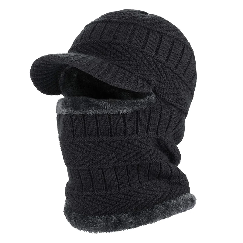 Top Trends: Winter Hat Skullies Beanies Hats Winter Beanies For Men Women Wool Scarf Caps Balaclava Mask Bonnet Knitted Hat Shoppable Styles