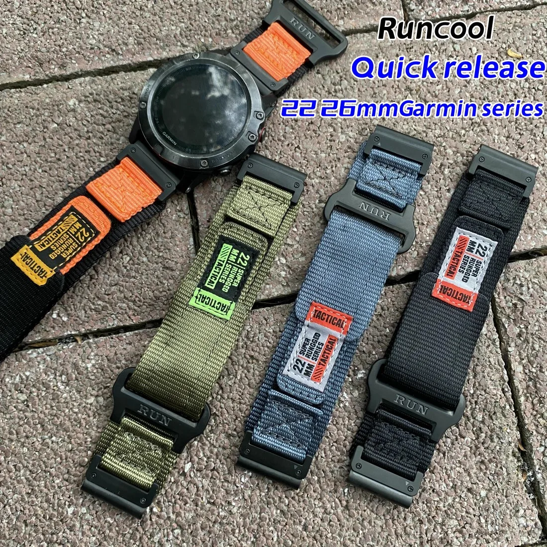 Top Trends: For Garmin Tactical Nylon Strap Fenix 5 5X 7X Pro 6 6X Pro 22mm 26mm Pioneer 945 Sport Braid Quick Release Replacement Strap Shoppable Styles