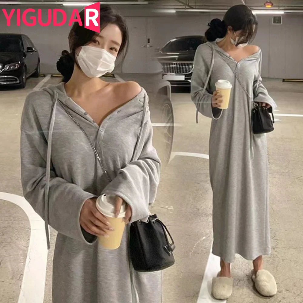 Top Trends: Autumn Winter Dense Knitted Maternity Sweaters Dress Elegant V Neck A Line Slim Clothes For Pregnant Women Pregnancy Ins Shoppable Styles