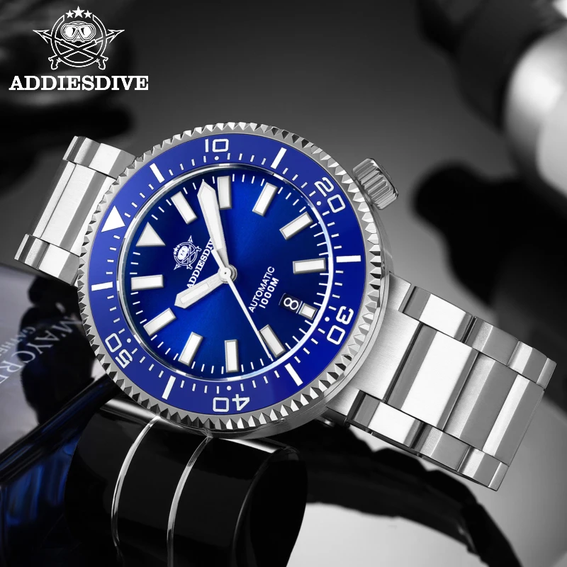 Top Trends: ADDIESDIVE Mens Watch Automatic Watch Sapphire Luminous Wristwatch 1000M Diving Classic NH35 Diver Watch Men Mechanical Watch Shoppable Styles