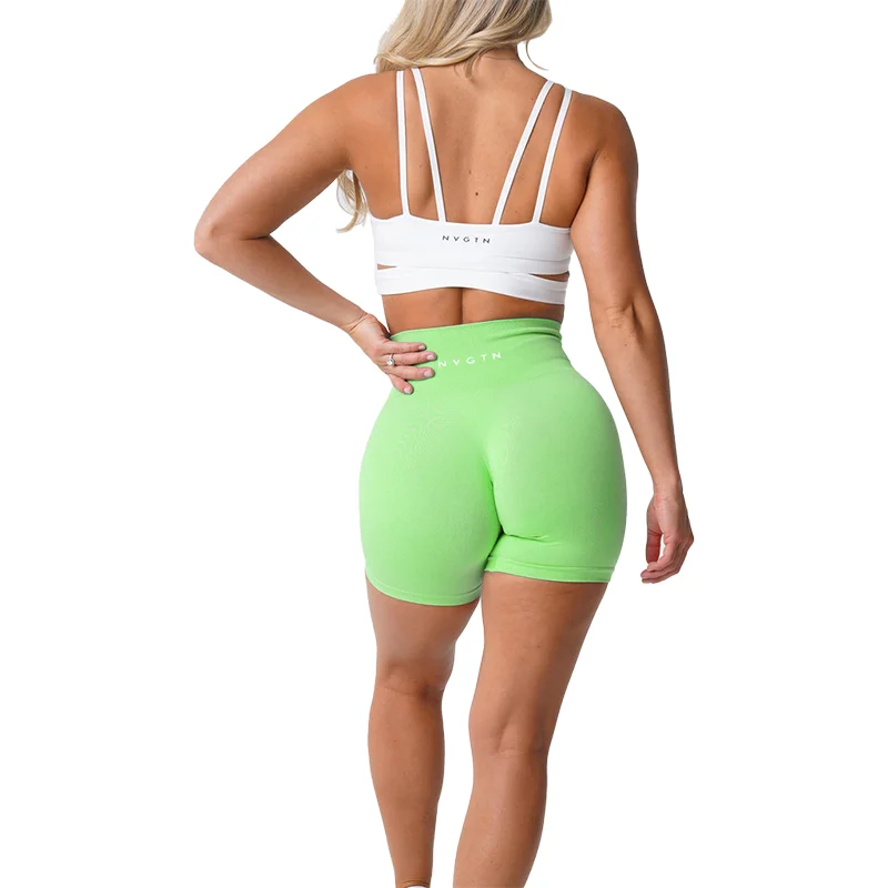 Top Trends: Nvgtn Seamless Pro Shorts Spandex Shorts Woman Fitness Elastic Breathable Hip-lifting Leisure Sports Running Shoppable Styles