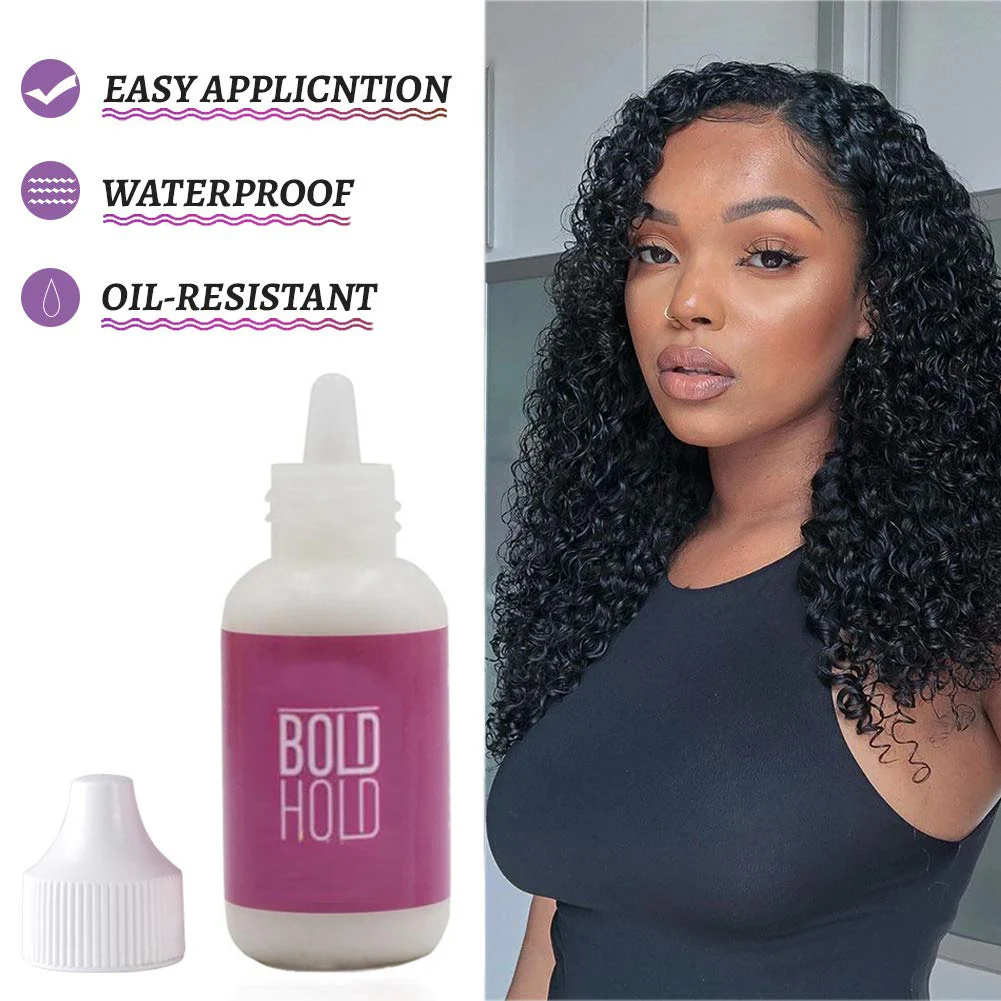 Top Trends: Wig Glue Waterproof Front Lace Wig Glue Private Label Strong Hold Lace Glue Wig Accessories For Frontal Closure Toupee 38ml Shoppable Styles - Image 3