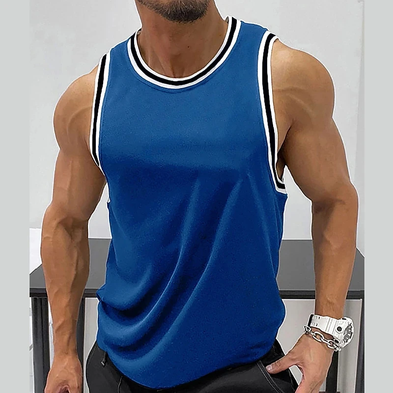 Top Trends: New Summer Sleeveless Comfortable Vest Sweatshirt Fitness Training Sports Top Men's Round Neck Casual Fitness Clothing Shoppable Styles