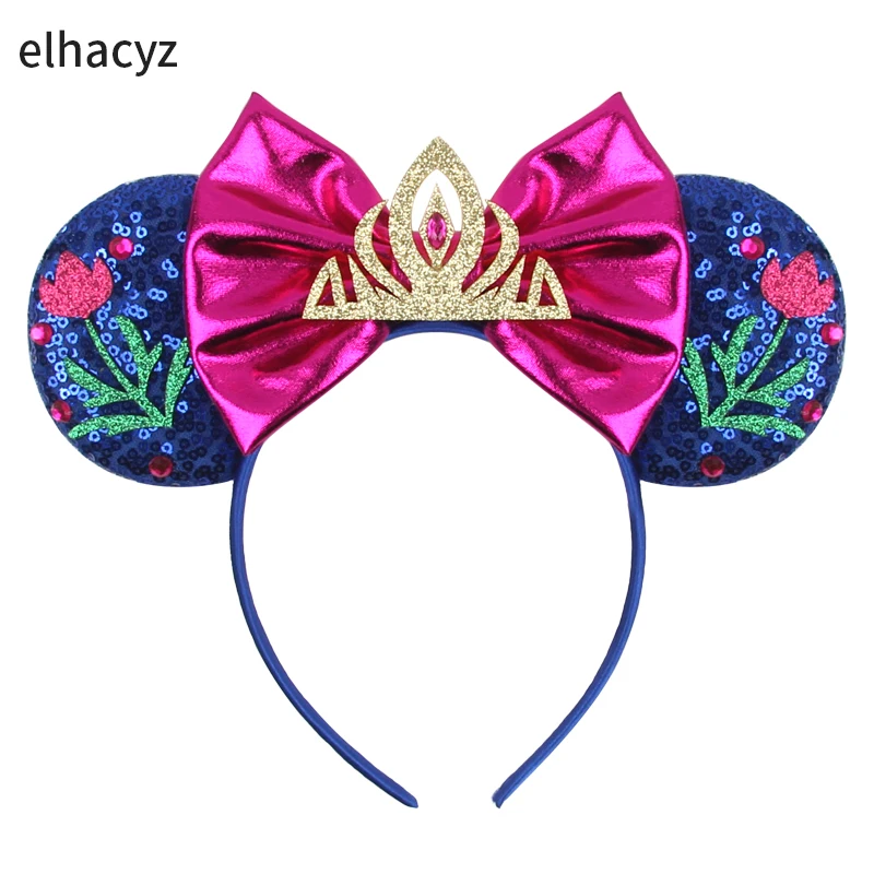 Top Trends: Popular Sequins Mouse Ears Bow Headband For Children Glitter Hairband Kids Hair Accessories Chic Girls Women Party Decoration Shoppable Styles