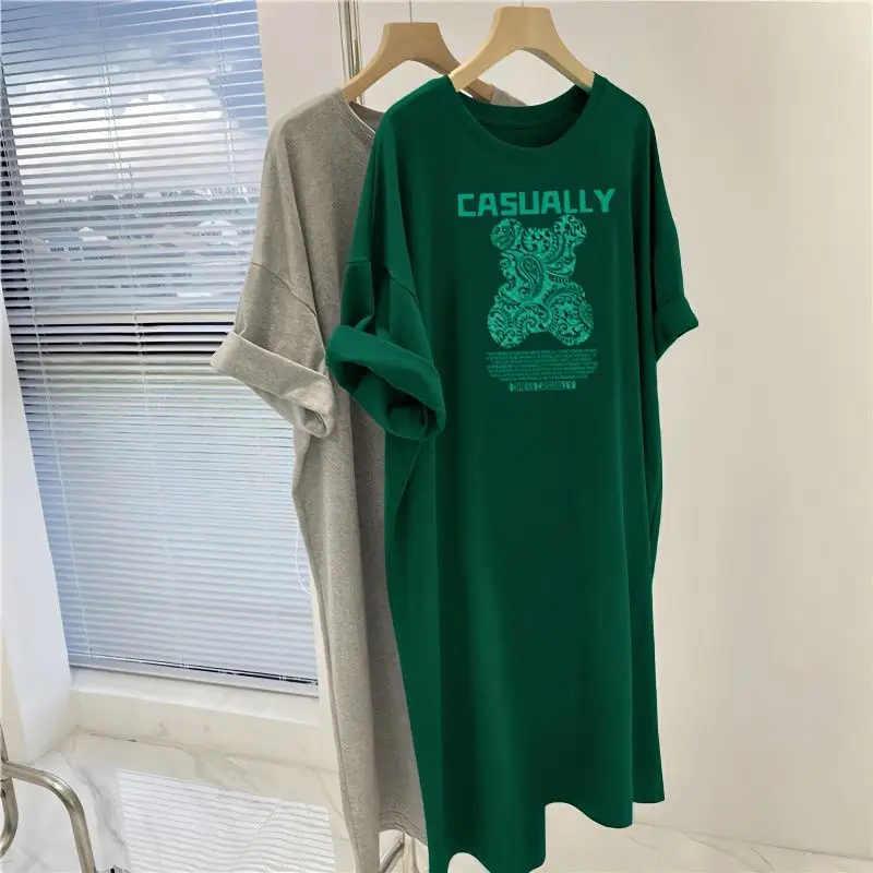 Top Trends: Women Clothing Cartoon Printed Tunics Summer Short Sleeve Oversized Casual Long T-shirt Female Top Shoppable Styles