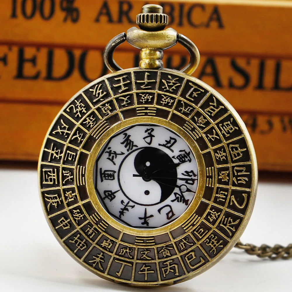 Top Trends: New Quartz Pocket Watch Chinese Style Special Design Gold Female Male Pendant Necklace Gift For Woman Men Watch Shoppable Styles