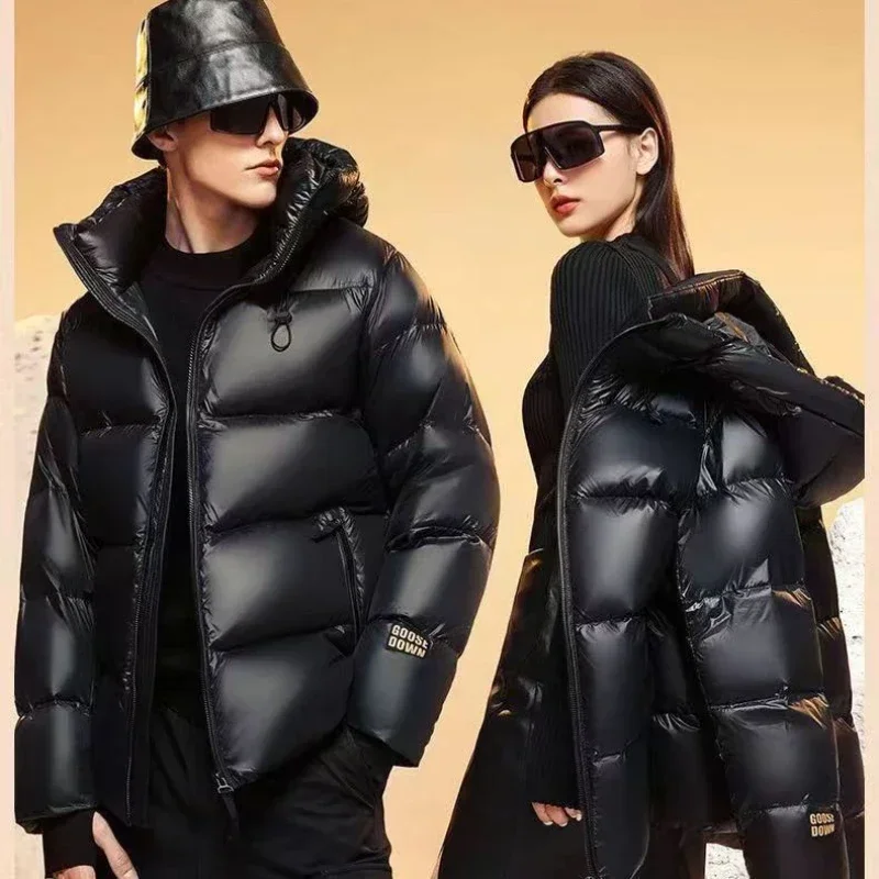 Top Trends: Men Winter Fashion White Duck Down Coat Male Retro Light Thin Down Jackets Men Solid Color Loose Hooded Overcoats H381 Shoppable Styles