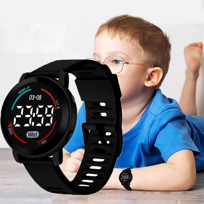 Top Trends: Kids Watches Luminous Waterproof Sport Children Watch Silicone Strap LED Digital Electronic Wrist Watch For Boys Gril Reloj Niño Shoppable Styles