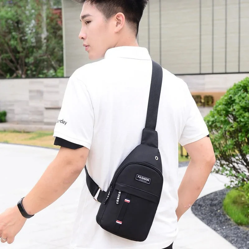 Top Trends: Geestock New Chest Bag For Male Men's Shoulder Bag Simple Nylon Fashion Mini Cross Bag Waterproof Crossbody Bag Luxury Bag 크로스백 Shoppable Styles - Image 6