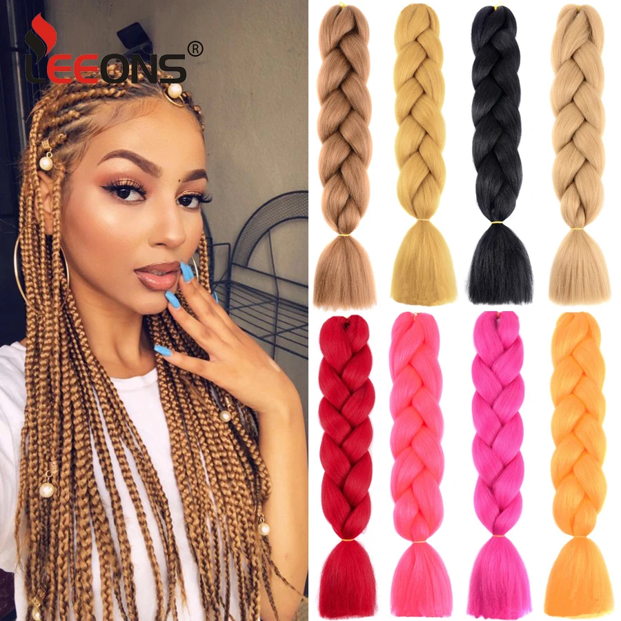 Top Trends: Synthetic Jumbo Braiding Hair Extension 24 Inch Heat Resistant Fiber In Bulk Ombre Synthetic Jumbo Braids Hair For Black Women Shoppable Styles