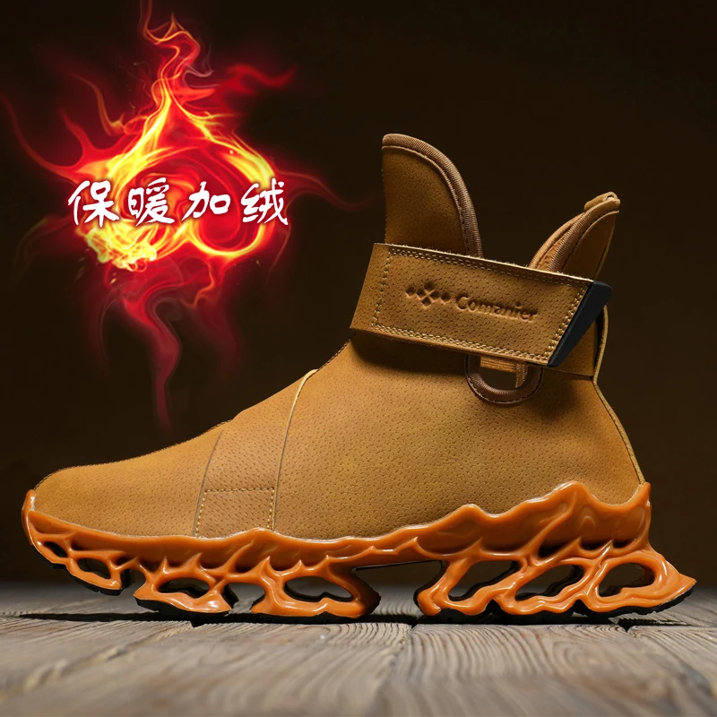 Top Trends: 2023 New Men Boots Winter Slippers Warm Men Shoes Waterproof Non-Slip Plush Sneakers Male Tenis Shoes Boots Men Sneakers Winter Shoppable Styles