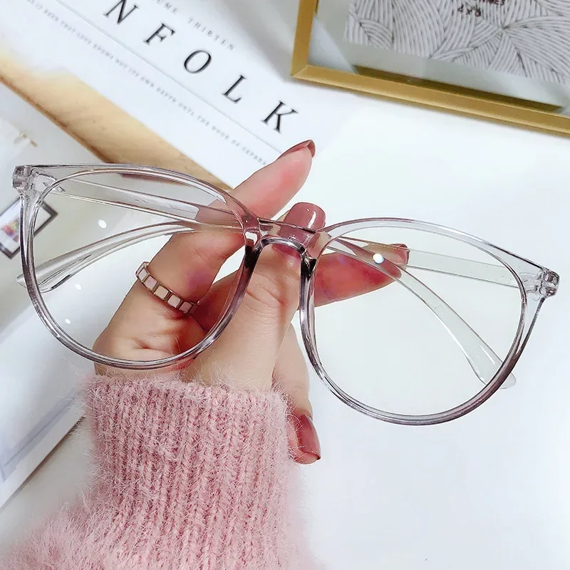 Top Trends: Anti Blue Light Blocking Myopia Eyeglasses Oversized Myopia Glasses Vintage Frame Eyewear Glasses Short-sighted Glasses Shoppable Styles - Image 4