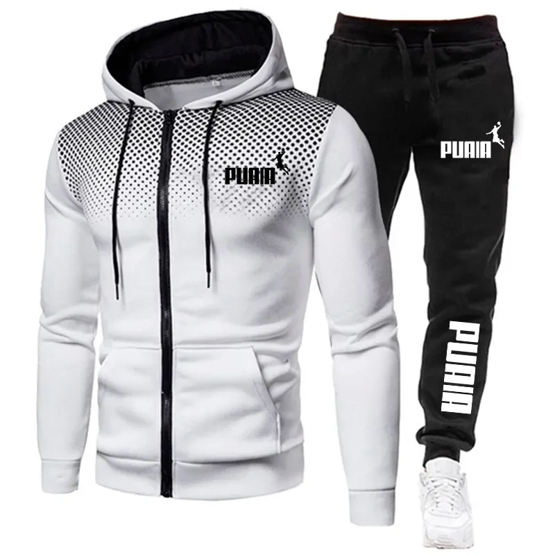 Top Trends: 2023 Men&#039;s Sportswear Men&#039;s Set Printed Hoodie Set Zippered Sportswear Casual Sports Pants Men&#039;s Sportswear Running Set Shoppable Styles