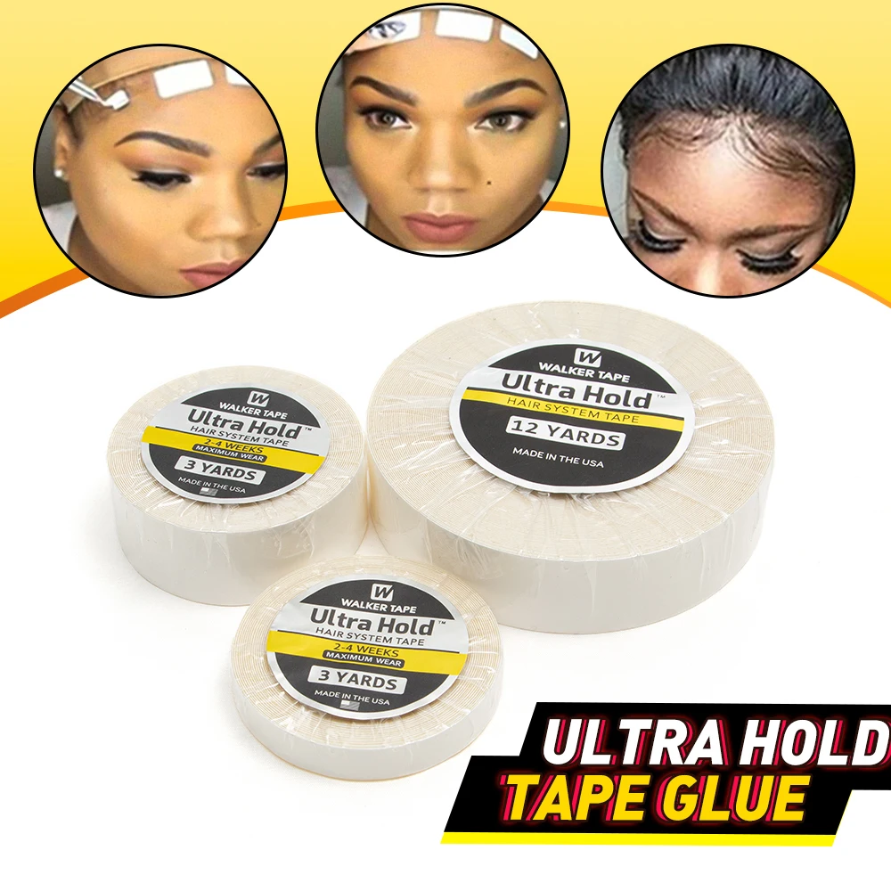 Top Trends: Tape Glue For Hair Extensions Ultra Hold Adhesive Lace Wig Tape Glue For Wig 3Yard Lace Wig Glue Hair System Tape For Toupees Shoppable Styles