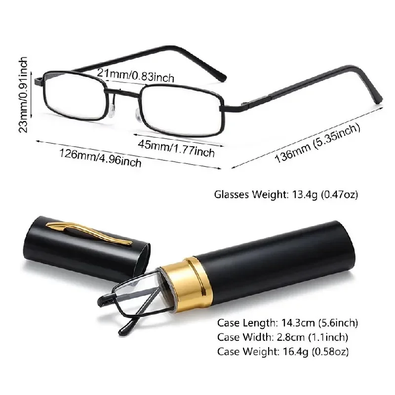 Top Trends: Mini Portable Anti Blue Light Reading Glasses Ultra Light And High-definition Eyewear Elderly People's Presbyopia Eyeglasses Shoppable Styles - Image 6